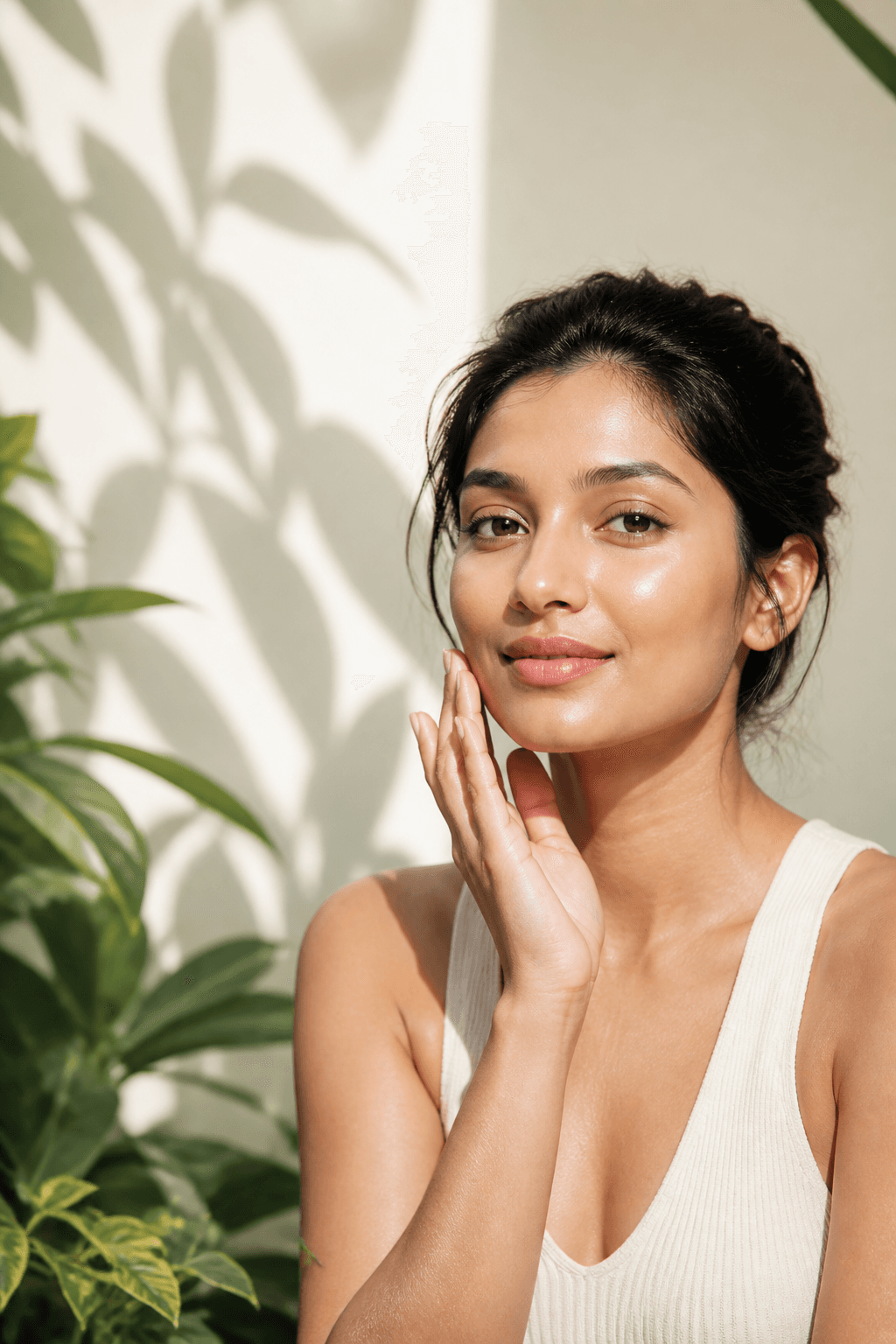 Natural, thoughtfully lit skin portrait